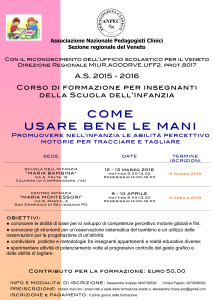  Locandina Corso come usare bene le mani 2016